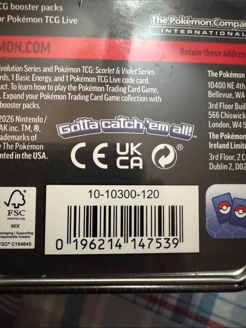 Mega Charizard X Tin Pokémon TCG 4 booster packs New mega evolution